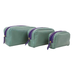 Kit Necessaire Julie Babado com 3 Jade com Purple Pronta Entrega
