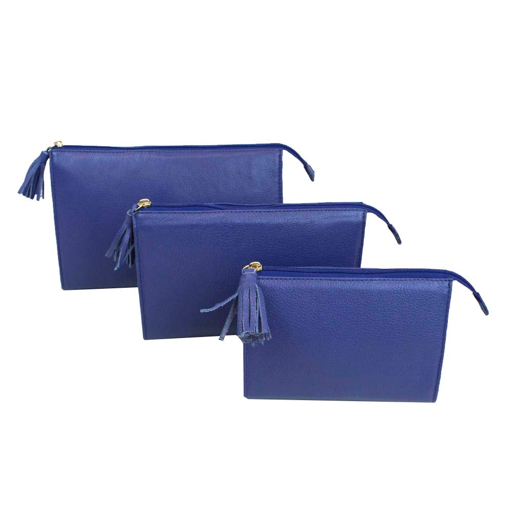 Kit Necessaire Louise Índigo Pronta Entrega