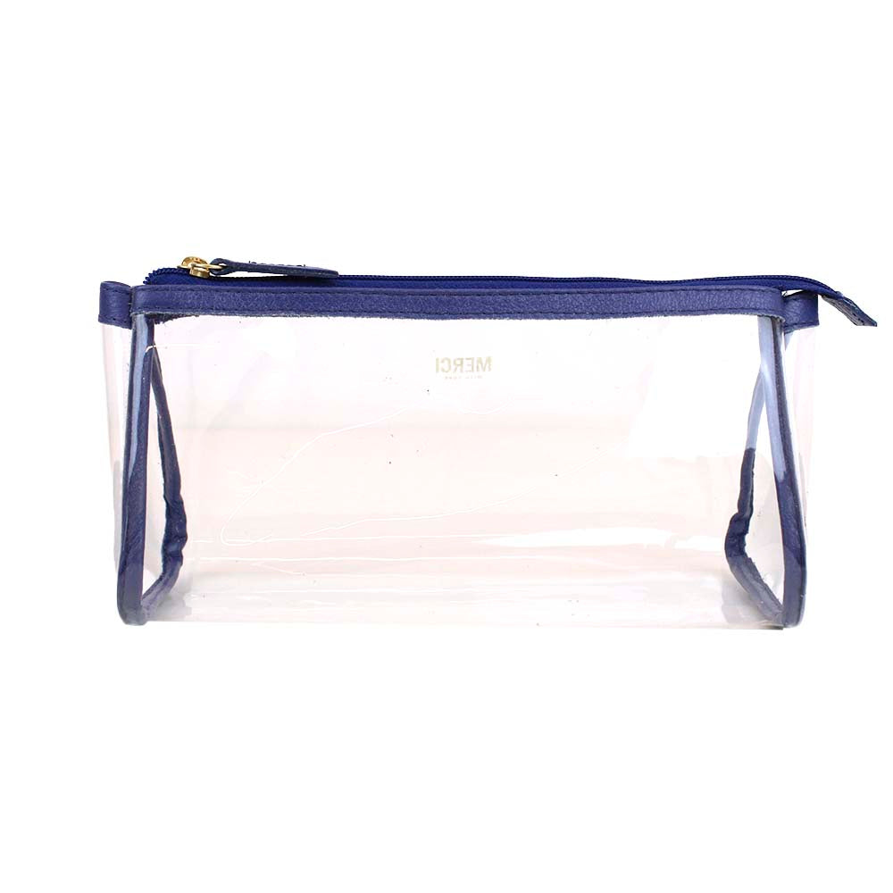 Necessaire Norah Crystal M Índigo Pronta Entrega