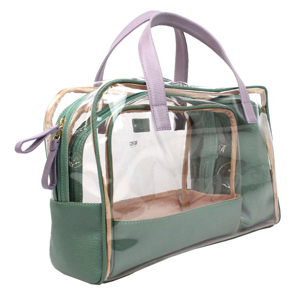 Kit Necessaire Vicky Jade com Lilás Liso Pronta Entrega