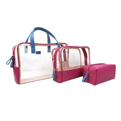 Kit Necessaire Vicky Pink Lesard com Beach Pronta Entrega
