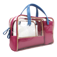 Kit Necessaire Vicky Pink Lesard com Beach Pronta Entrega