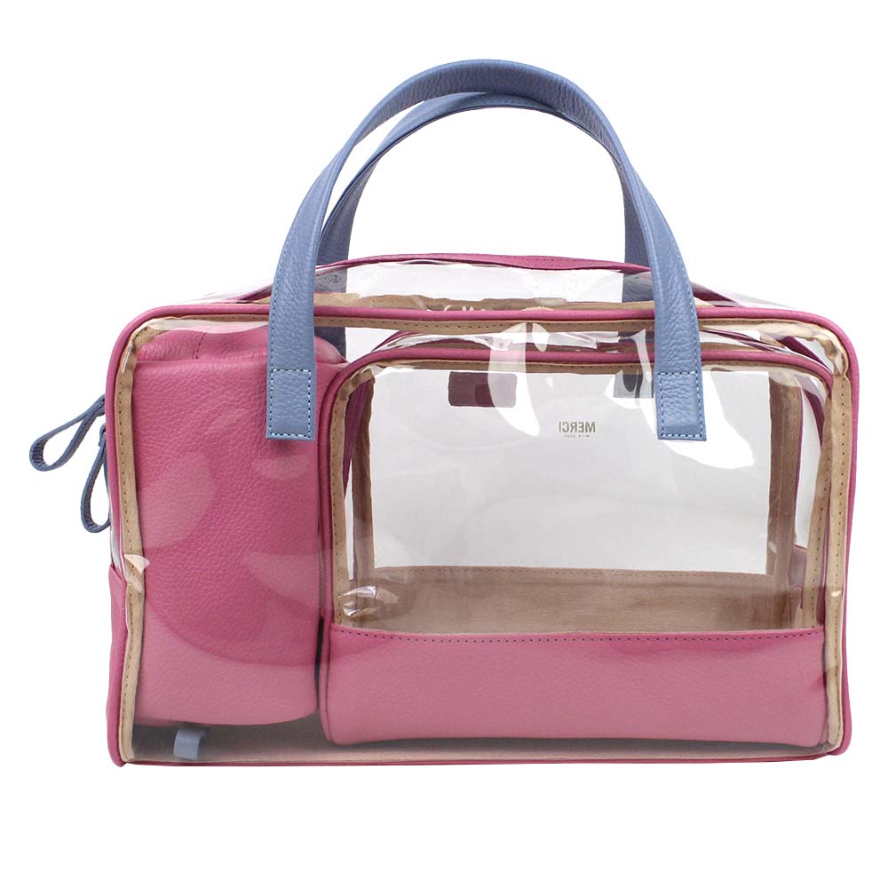 Kit Necessaire Vicky em Couro e Vinil Personalizado