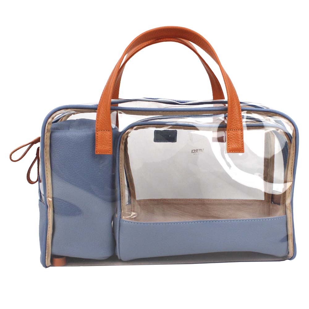 Kit Necessaire Vicky em Couro e Vinil Personalizado