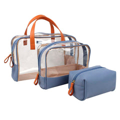 Kit Necessaire Vicky Sky com Tangerina Liso Pronta Entrega