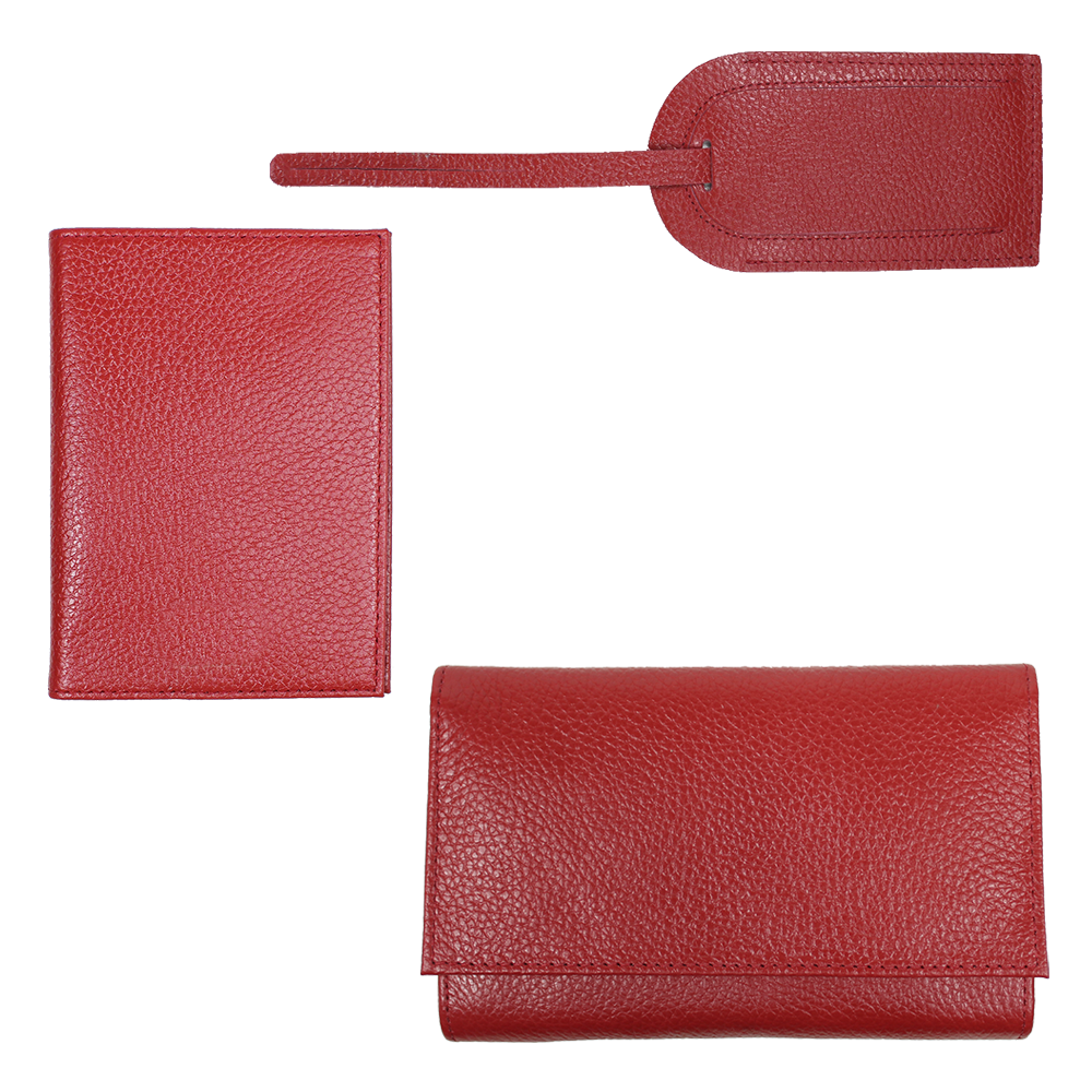 Kit Traveler - Organizadores de Viagem em Couro Personalizados