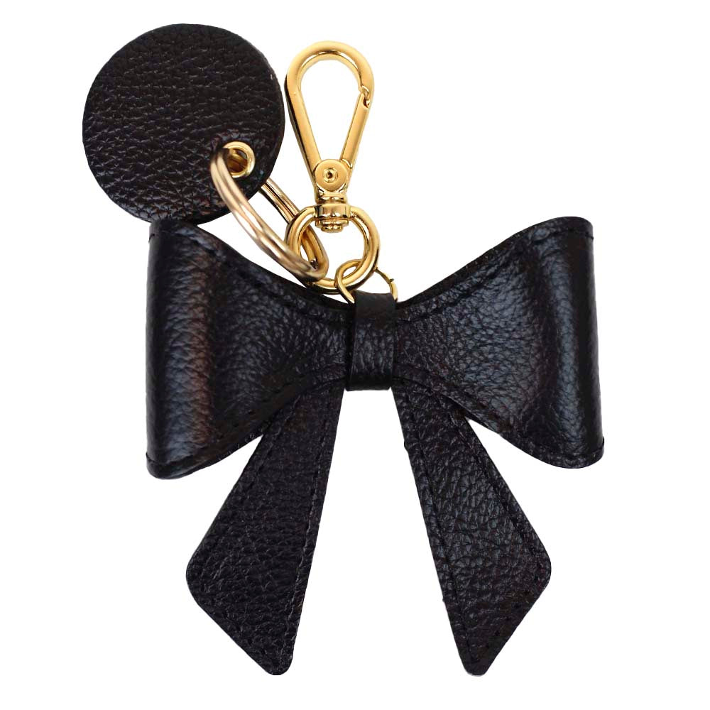 Chaveiro Laço Coquette Preto Liso Pronta Entrega