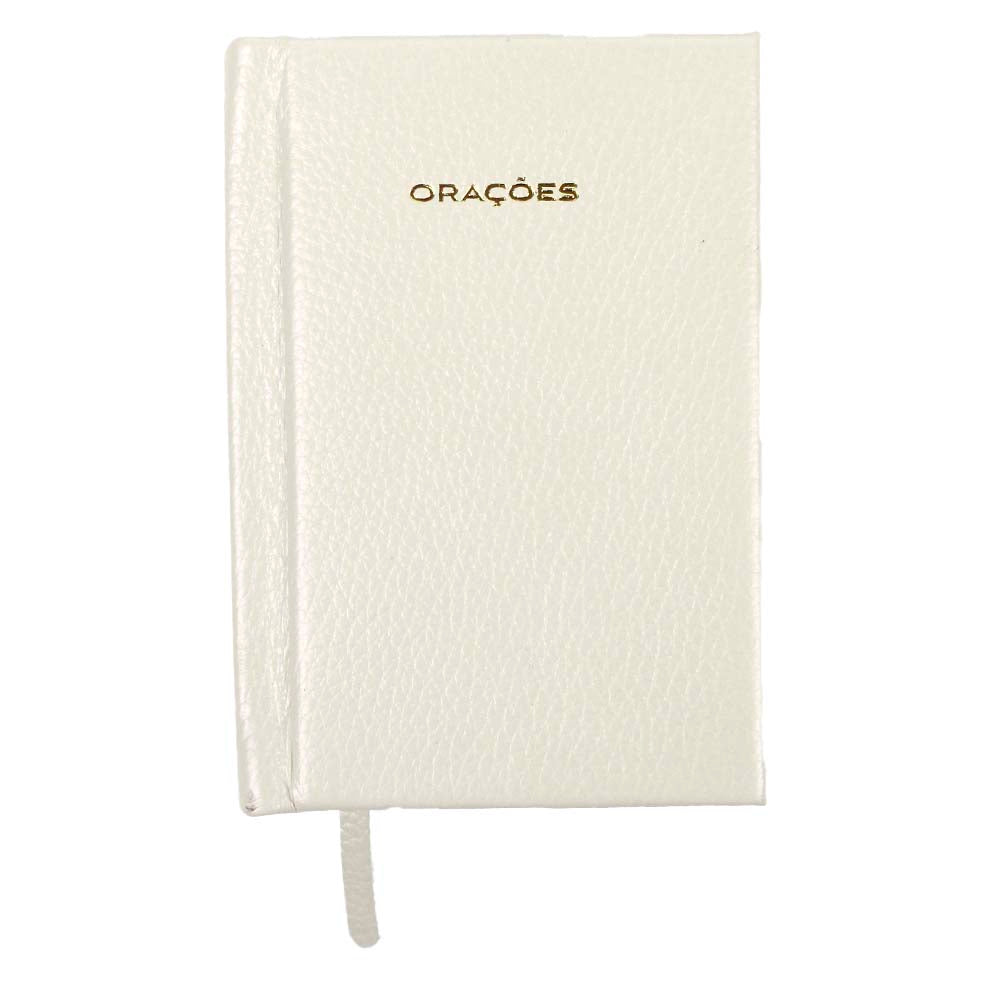 Livrinho de Orações Off White Liso Pronta Entrega