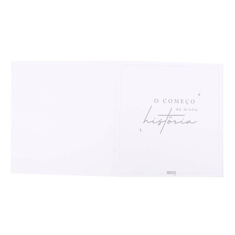 Livro de Memórias Borboleta Algodão Doce Liso com Off White Liso e Jade Pronta Entrega