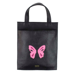 Lixeirinha de Carro Borboleta em Couro Personalizada