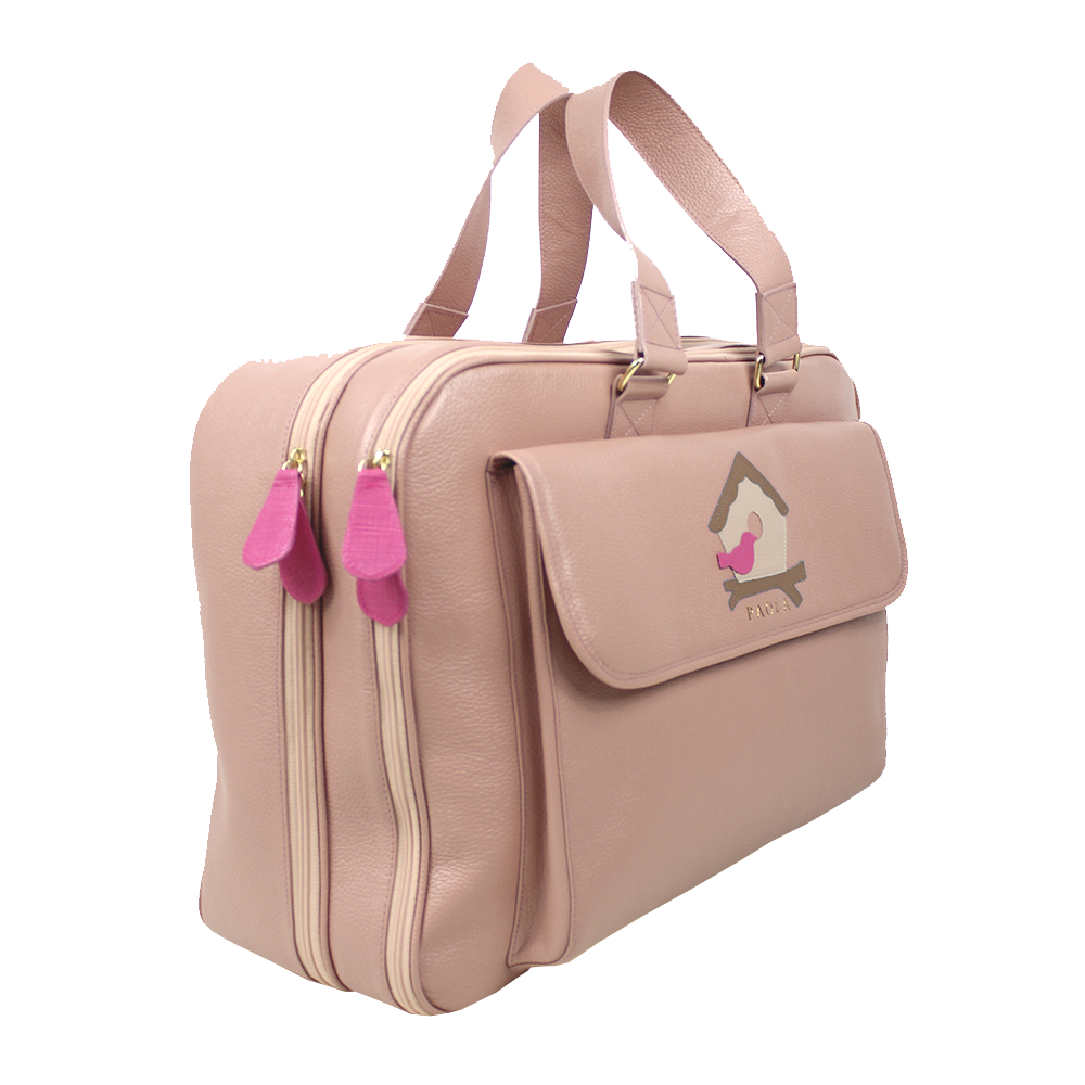 Mala de Bebê Little Bird em Couro Personalizada