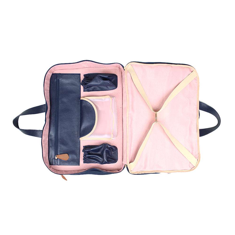 Mala de Bebê Little Lion em Couro Personalizada