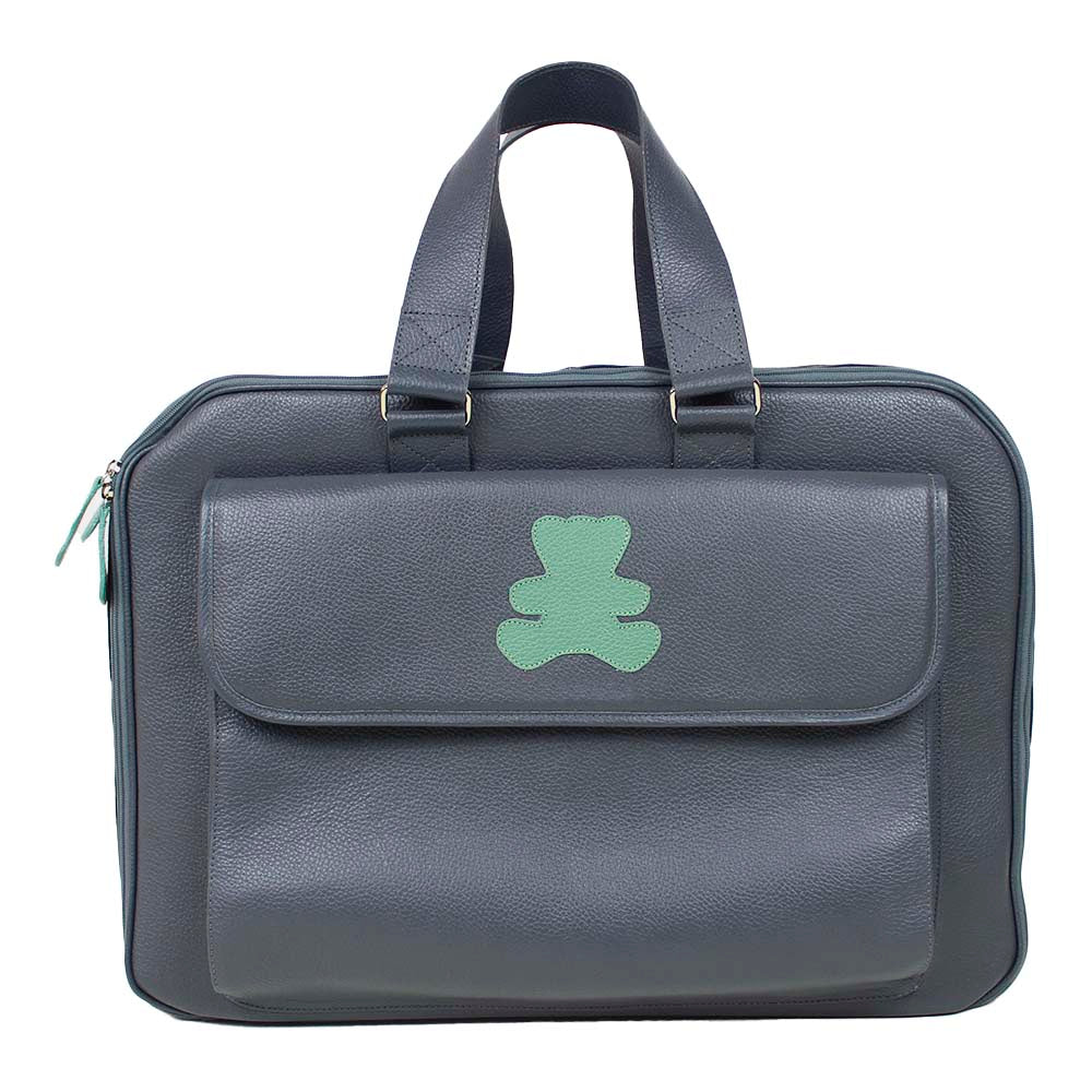 Mala de Bebê Little Bear em Couro Personalizada