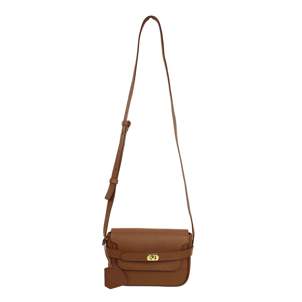 Bolsa Mini Adele Caramelo Liso Pronta Entrega