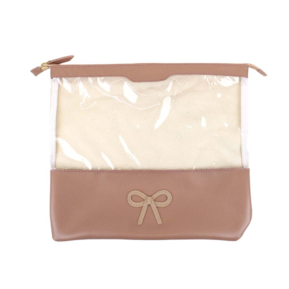 Mini Bag Look Laço Rococó Algodão Doce Liso com Rose Liso Pronta Entrega