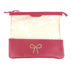 Mini Bag Look Laço Rococó Chiclete  com Algodão Doce Liso Pronta Entrega