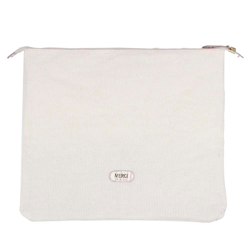 Mini Bag Look Laço Rococó Estampa Listrado Pontilhado Rosa com Chiclete Pronta Entrega