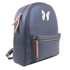 Mochila G Borboleta Oceano com Algodão Doce Liso e Off White Liso Pronta Entrega