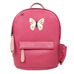 Mochila Infantil P Borboleta em Couro Personalizada