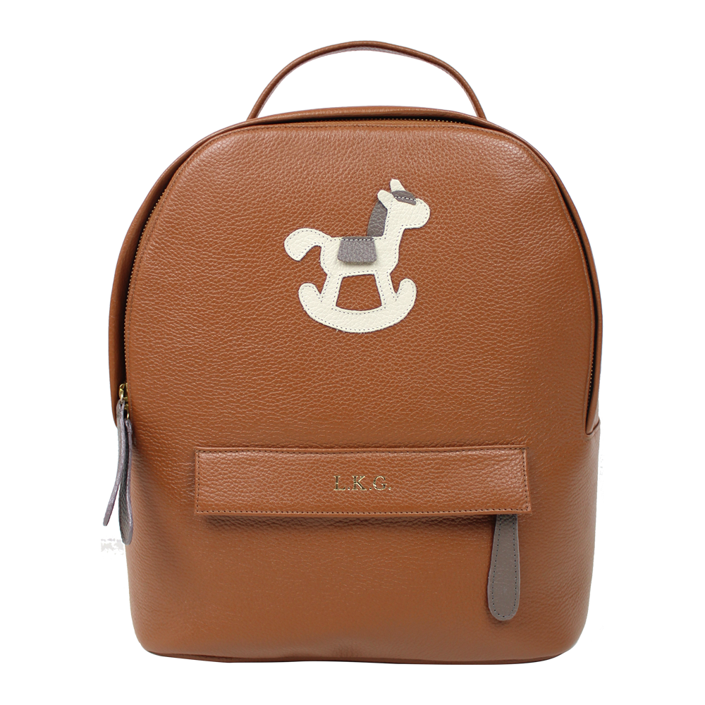 Mochila M Little Horse em Couro Personalizada