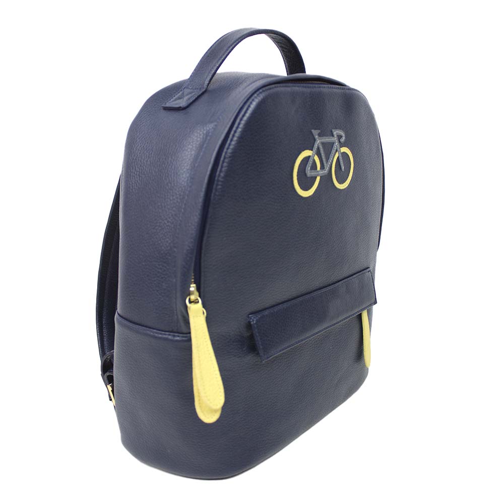 Mochila M Amsterdã Bicicleta em Couro Personalizada