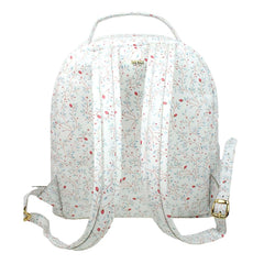 Mochila M Estampa Blossom em Couro Personalizada