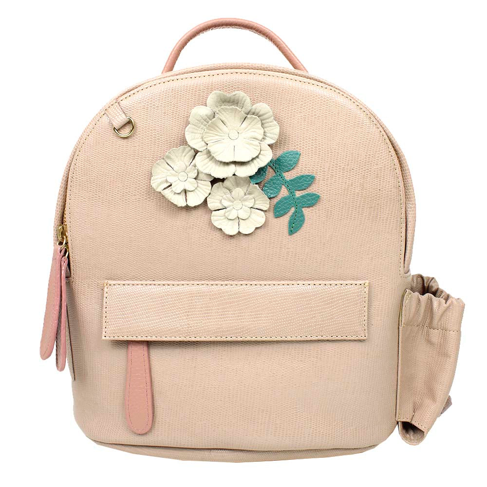 Mochila Infantil PP Le Jardin em Couro Personalizada