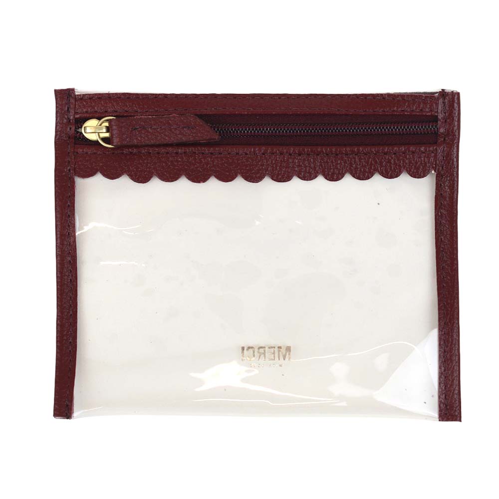 Necessaire Fabi Mini Burgundy Liso Pronta Entrega