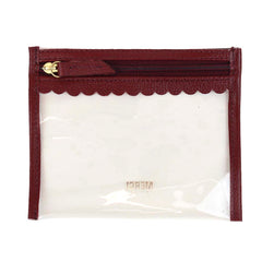 Necessaire Fabi Mini Burgundy Liso Pronta Entrega