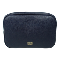 Necessaire Anne Beach Little Car Marinho Liso com Beach Pronta Entrega