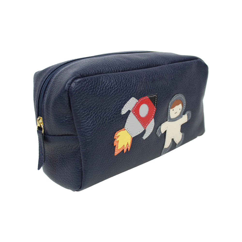 Necessaire Astronauta G em Couro Personalizada