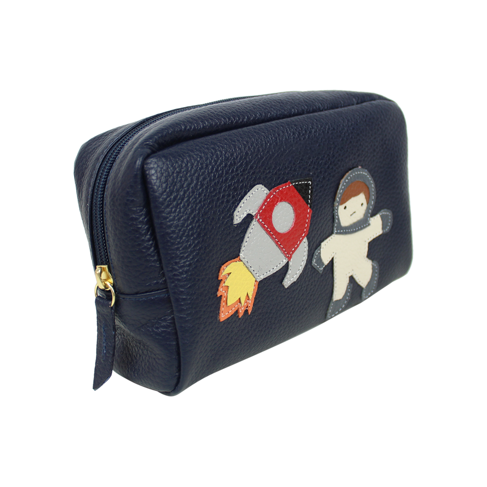 Necessaire Astronauta M em Couro Personalizado