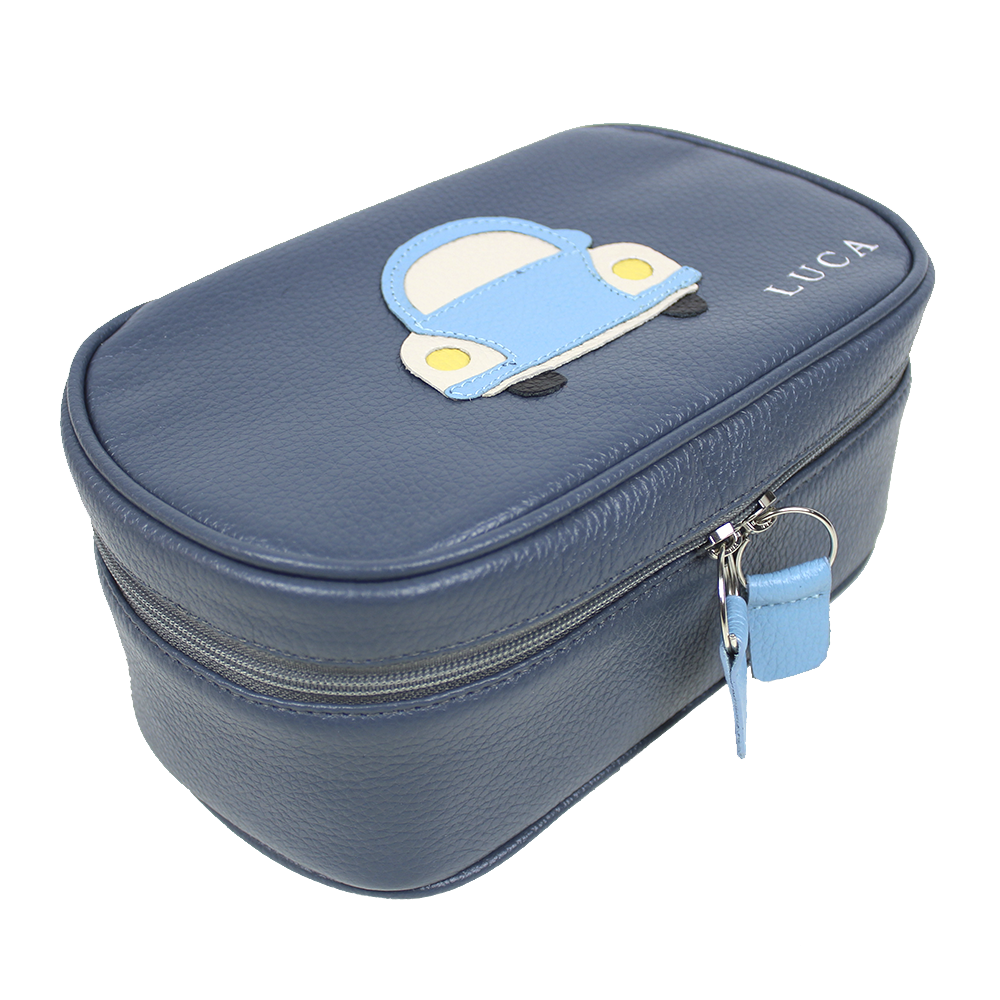 Necessaire Aurora G Little Car em Couro Personalizada