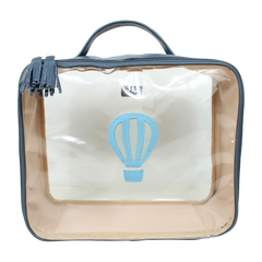 Necessaire Crystal G Little Ballon em Couro e Vinil Personalizado