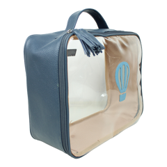 Necessaire Crystal G Little Ballon em Couro e Vinil Personalizado