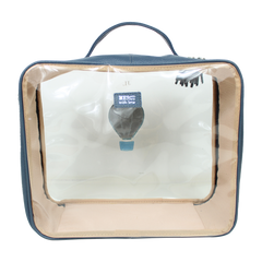 Necessaire Crystal G Little Ballon em Couro e Vinil Personalizado