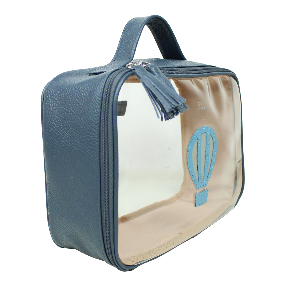 Necessaire Crystal M Little Ballon em Couro e Vinil Personalizado