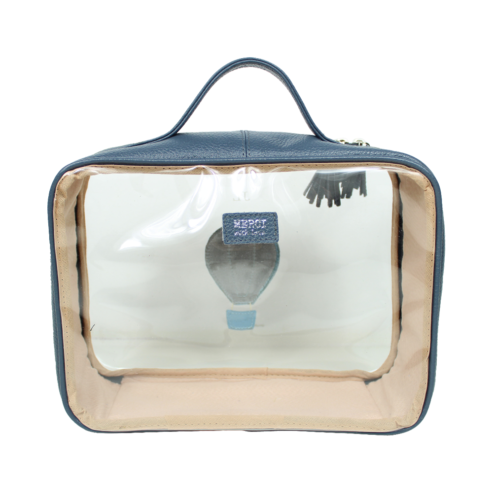 Necessaire Crystal M Little Ballon em Couro e Vinil Personalizado