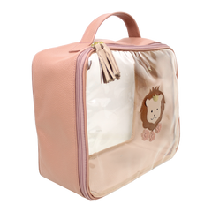 Necessaire Crystal G Leoa em Couro e Vinil Personalizado