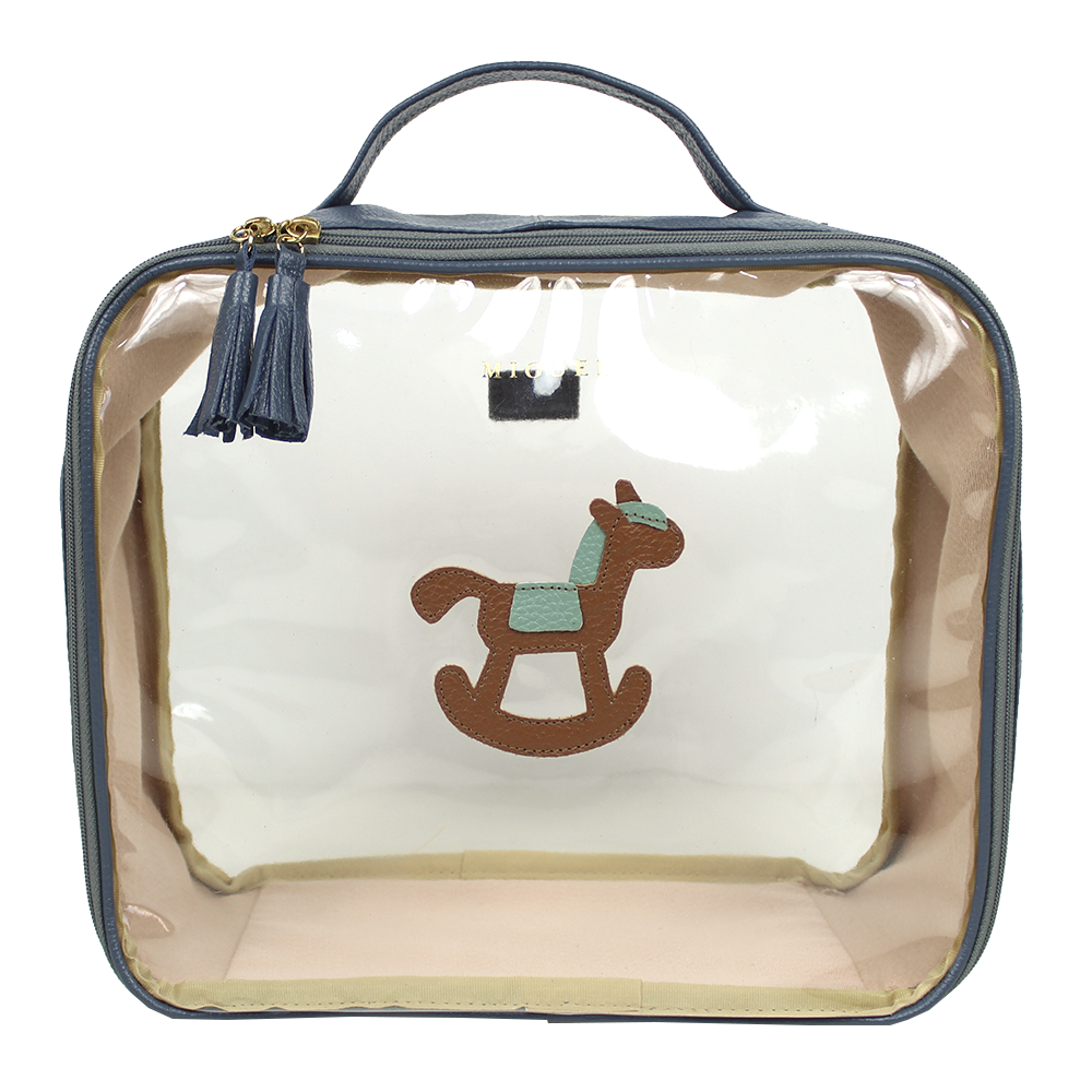 Necessaire Crystal G Little Horse em Couro e Vinil Personalizado