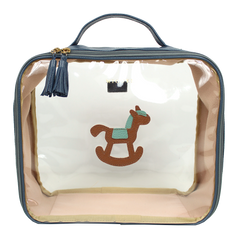 Necessaire Crystal G Little Horse em Couro e Vinil Personalizado
