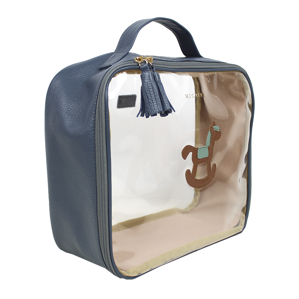 Necessaire Crystal G Little Horse em Couro e Vinil Personalizado