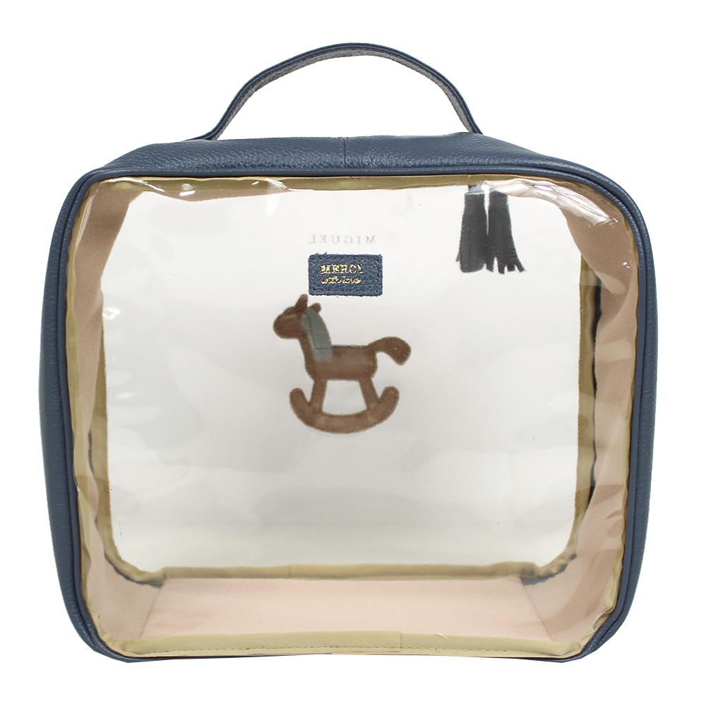 Necessaire Crystal G Little Horse em Couro e Vinil Personalizado