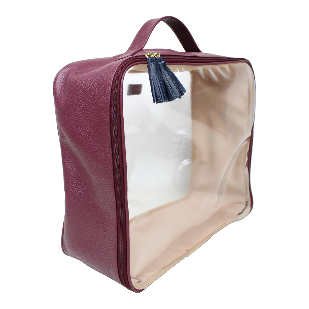 Necessaire Crystal GG em Couro e Vinil Personalizado
