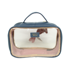 Necessaire Crystal P Libélula em Couro e Vinil Personalizado