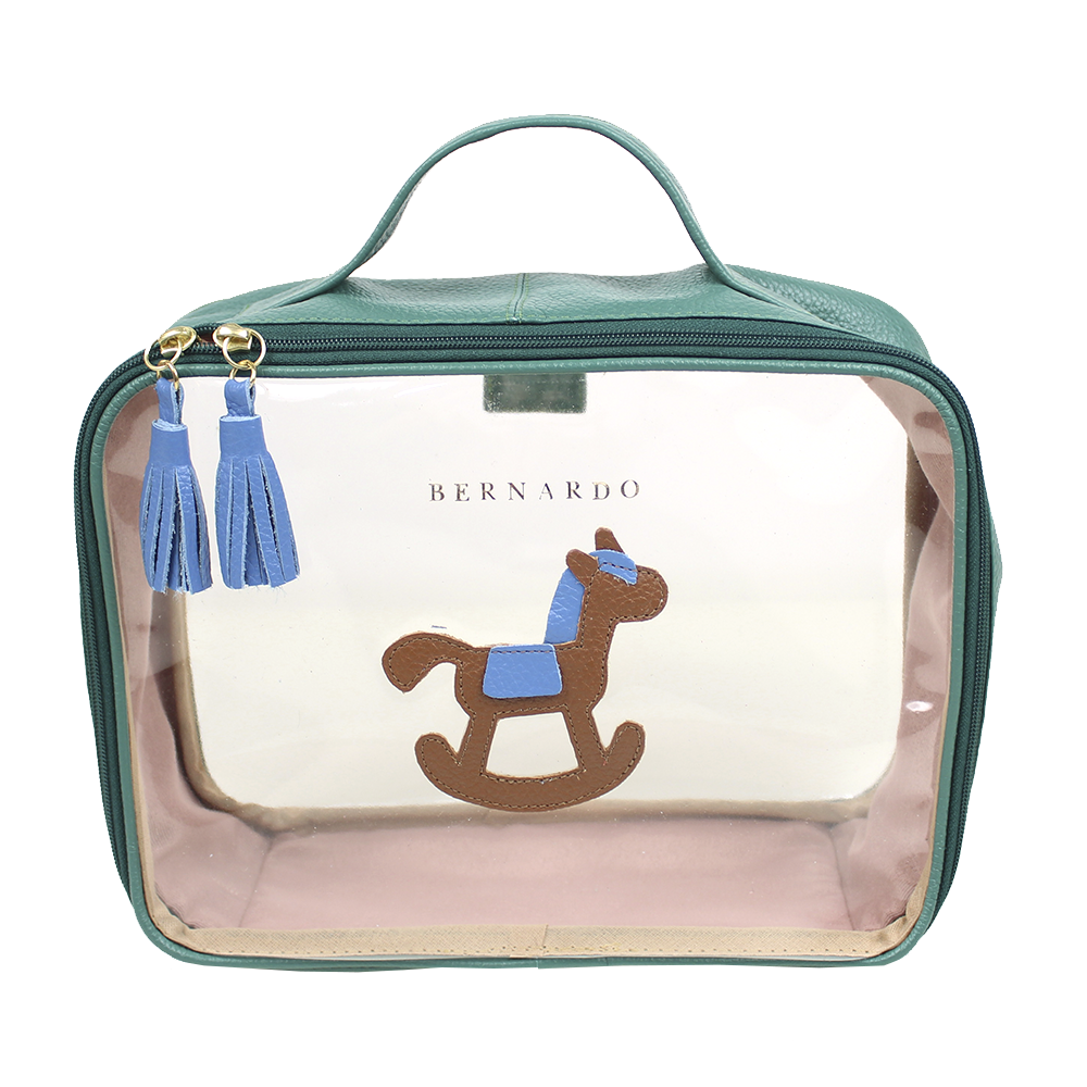 Necessaire Crystal M Little Horse em Couro e Vinil Personalizado