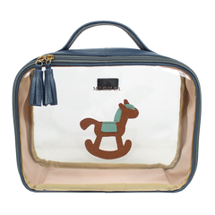 Necessaire Crystal M Little Horse em Couro e Vinil Personalizado
