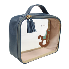 Necessaire Crystal M Little Horse em Couro e Vinil Personalizado