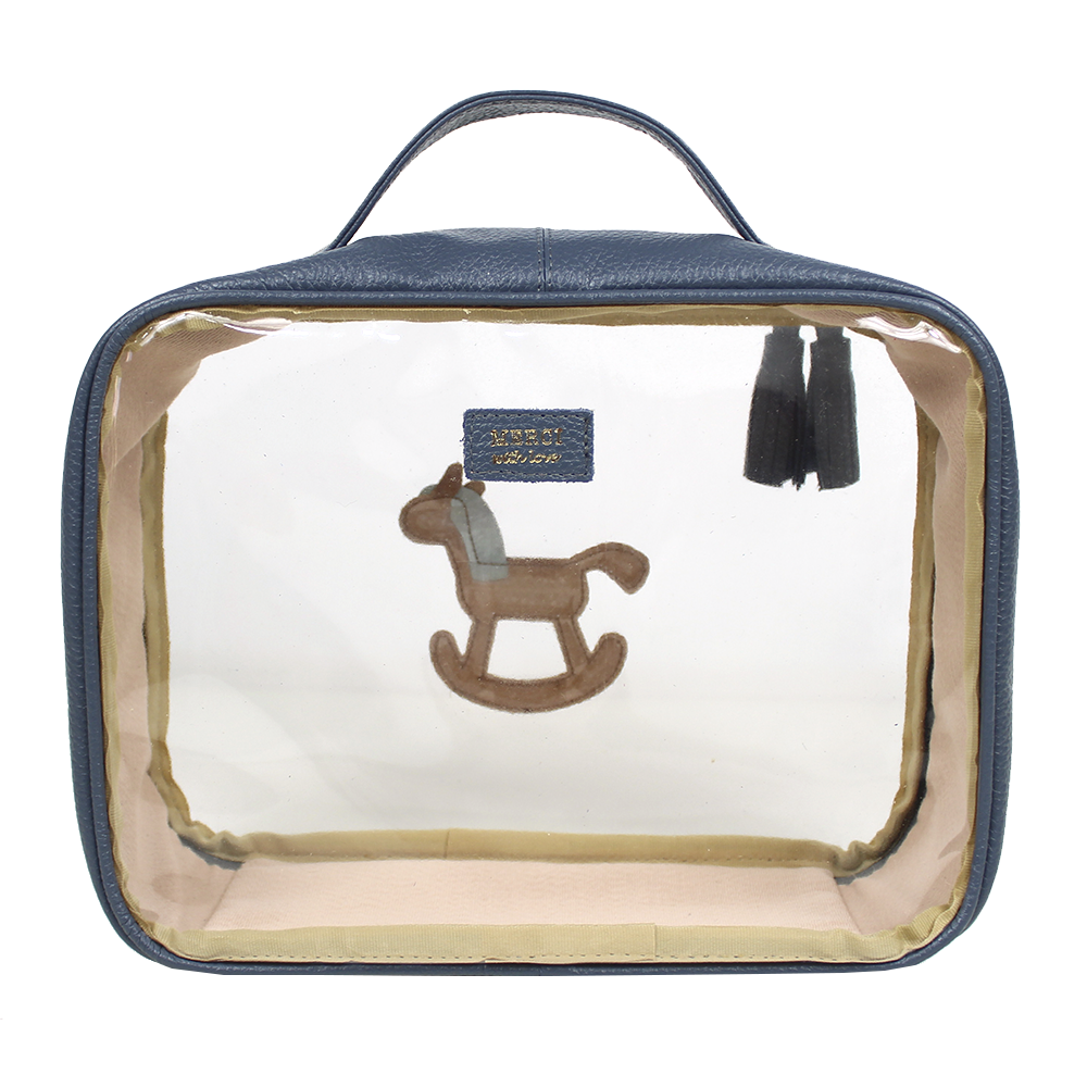 Necessaire Crystal M Little Horse em Couro e Vinil Personalizado