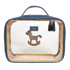 Necessaire Crystal M Little Horse em Couro e Vinil Personalizado